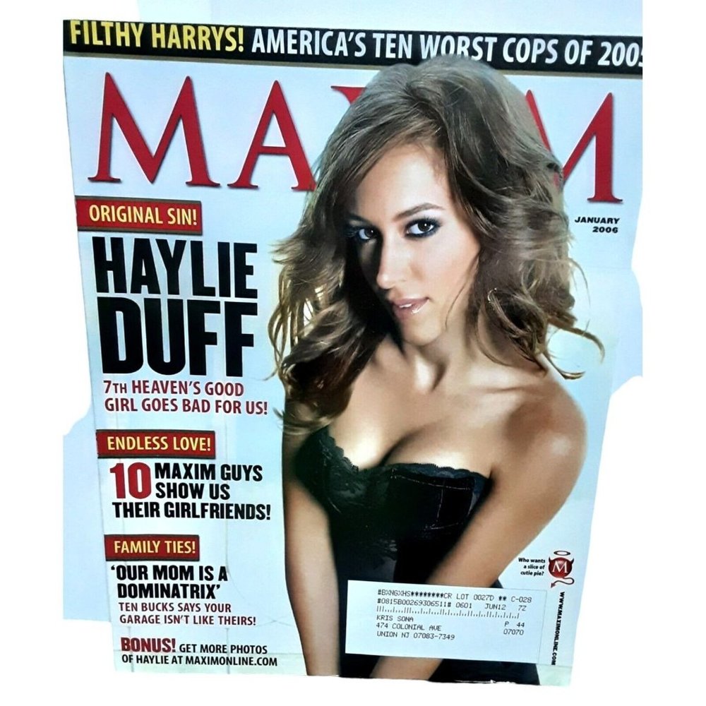 Maxim Magazine January 2006 Haylie Duff